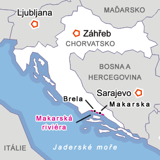 chorvatsko makarská mapa Chorvatsko Makarská Mapa | adviseurmakelaar chorvatsko makarská mapa