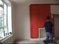 Me painting one of my living room walls