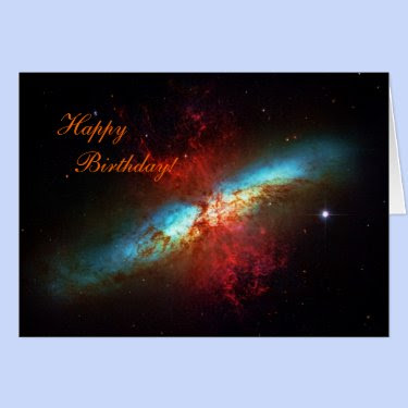 Happy Birthday - A Starburst Galaxy Card