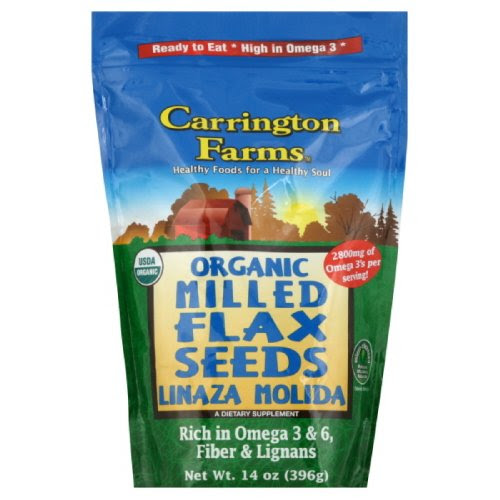 Carrington Farms Organic Milled Flax Seed, 14-Ounce (Pack of 3)