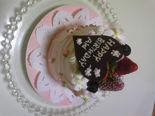 ぱくぱくもぐもぐ Anniversaryのデコレーションケーキ