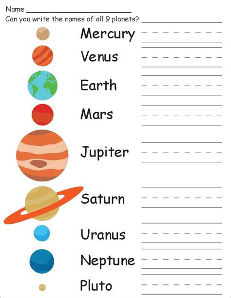  kindergarten science printables