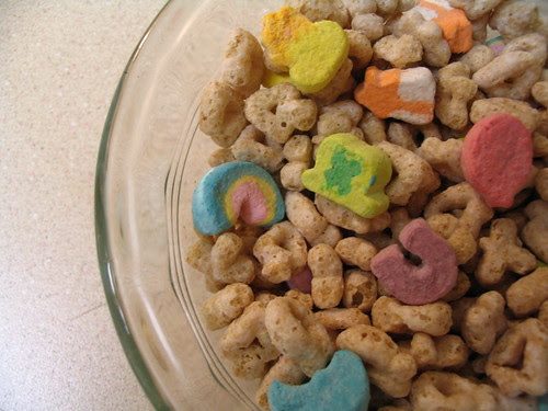 Bowl of Lucky Charms by PinkCupcake.