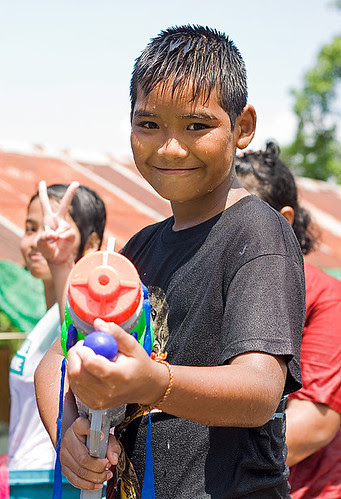  the Songkran vacation is also a traditional fourth dimension of twelvemonth amongst item emphasis on payin Bangkok Thailand Map; Songkran 2011 (Not inwards Phuket!)