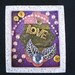 It's Only Love  - Tiny Collage Mixed Media OOAK Framed Signed with Beads Paper Watch Parts