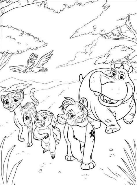  20 printable the lion guard coloring pages