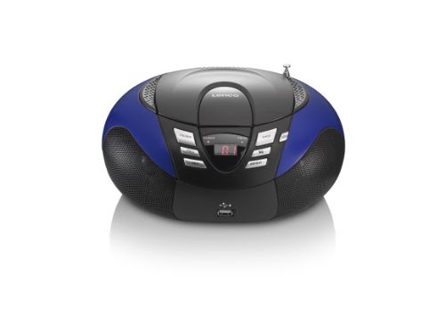  Lenco SCD 37 Radio/Lecteur CD MP3 Port USB Bleu