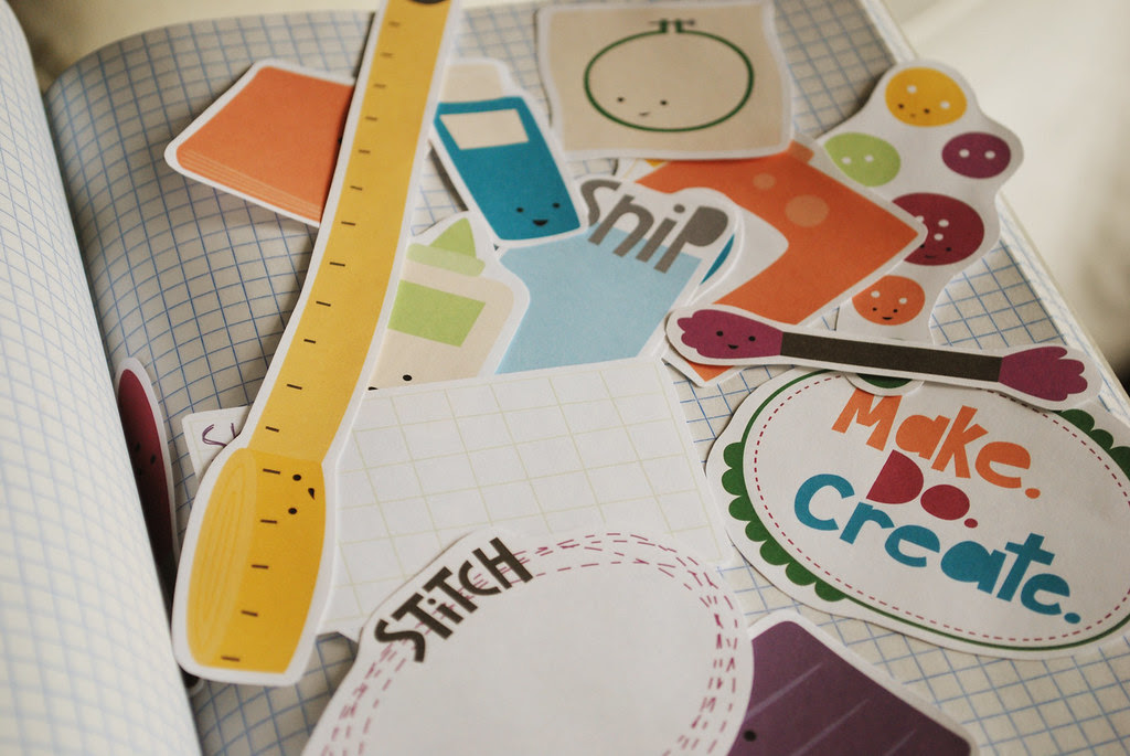 make. do. create. collage sheet