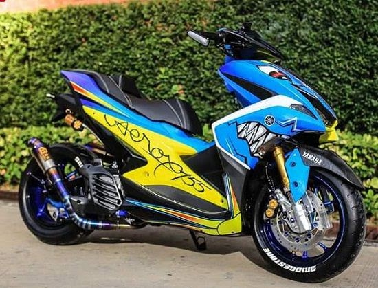 18+ Gambar Modifikasi Aerox 155, Paling Populer!