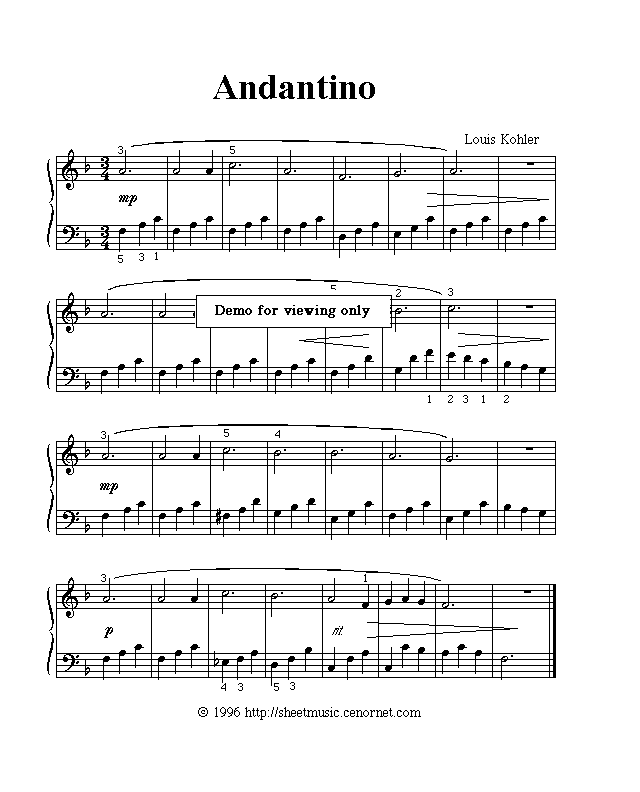 Free Sheet Music Public Domain