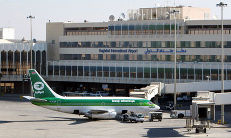 Baghdad international airport in Iraq