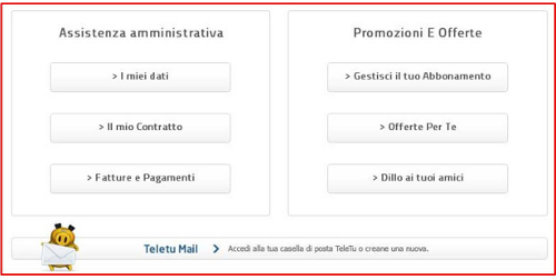 ... Password - Utente Password - Assistenza tecnica - TeleTu Supporto