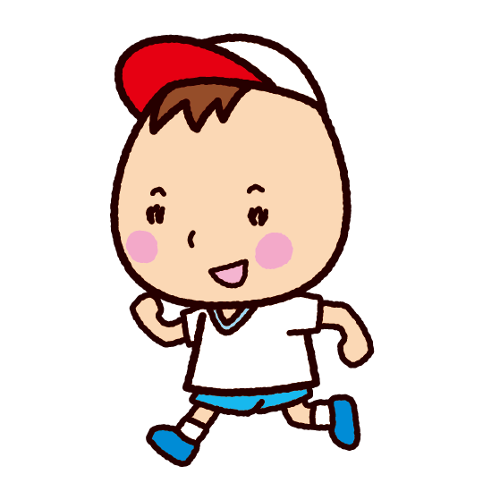 運動会のイラスト かけっこ イラストくん