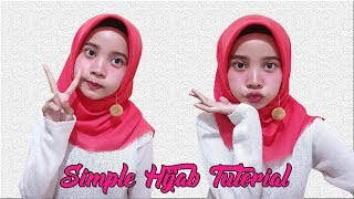Tutorial Hijab Segi Empat Pakai Anting Pompom
