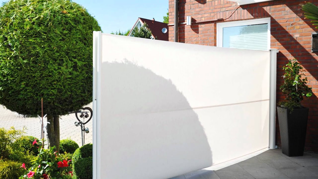 Ausziehbare Seitenmarkise / Sichtschutz - Exclusiv-Home ...