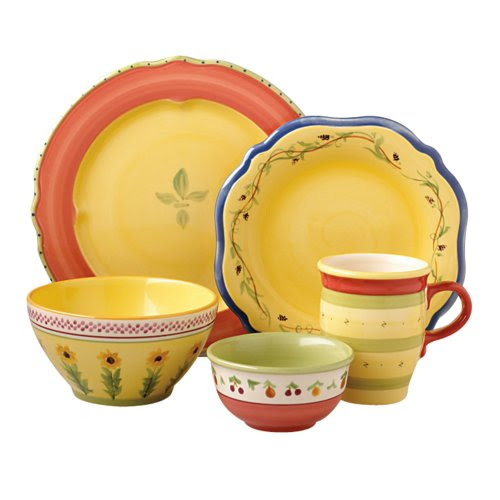 Pfaltzgraff Pistoulet 20-Piece Dinnerware Set, Service for 4