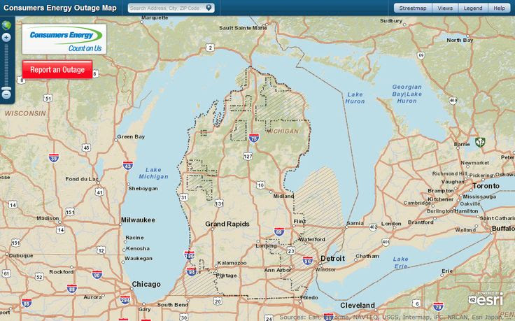 Consumers Energy Power Outage Map