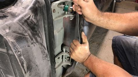 If the water is under the mat, it could be coming in from the taillight gaskets or a seam in the body. how to remove, hang, and adjust a car door DIY door gap