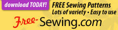 Free sewing patterns - download today!