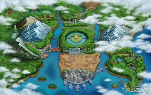 Pokemon Black and White This map looks reasonably good. Most annoying place