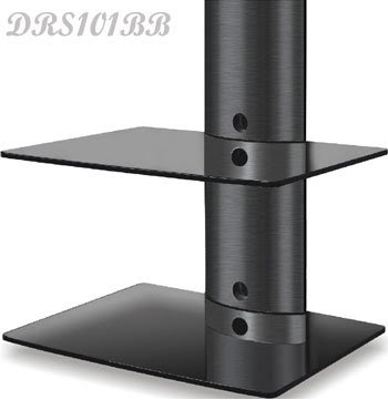 DRS102BB DVD Player/Amplifier/Speaker Wall Mount Shelf for LCD/Plasma TVs