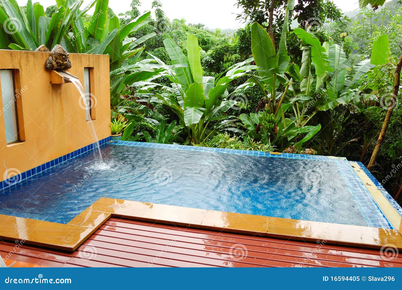 Outdoor Jacuzzi At The Luxury Villa Royalty Free Stock Photo ...
