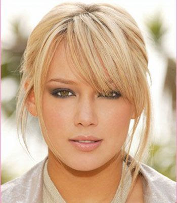 20. Hilary Duff Hairstyle For Thin Hair: Choppy Bangs