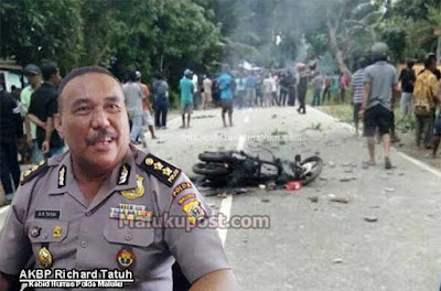 Ambon, Malukupost.com - Satreskrim Polres Ambon dan Pulau-Pulau Lease sementara melakukan pemeriksaan intensif terhadap seorang tersangka yang diduga terlibat dalam bentrokan antara warga Wakal dengan Hitu Mesing, Kecamatan Leihitu (Pulau Ambon) Kabupaten Maluku Tengah. "Memang benar ada seorang warga yang sudah berstatus tersangka dan sedang menjalani pemeriksaan yang dilakukan pihak reskrim polres," kata Kabid Humas Polda Maluku, AKBP Richard Tatuh di Ambon, Selasa (27/6).
