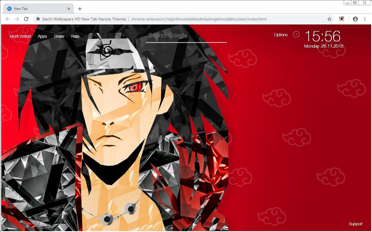 Itachi Wallpapers Hd New Tab Naruto Themes Free Addons
