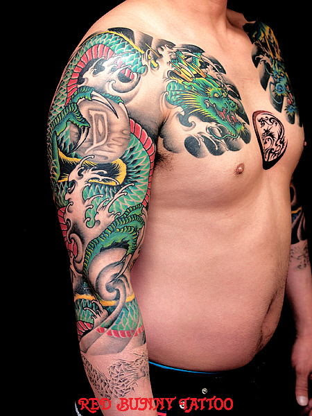 タトゥー Tattoo 刺青 デザイン 和彫り 龍 写真共有サイト フォト蔵