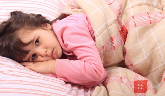 criança com birra na hora de dormir
