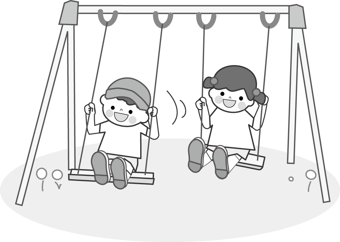 遊ぶ子どものイラスト 無料素材