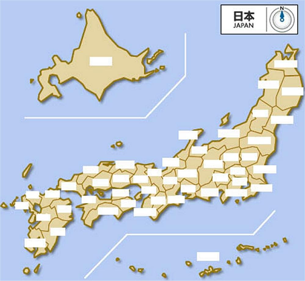 闘魂二銃士 日本地図