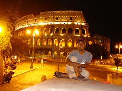 Colosseum Di Waktu Malam, Rome, Italy