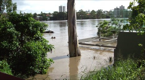 Brisbane floods taken by Nottingham expat Robert Lamb