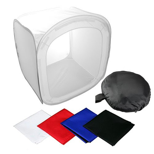 Studio photo--50*50*50CM Tente cube/boîte de lumière softbox avec 4*fonds