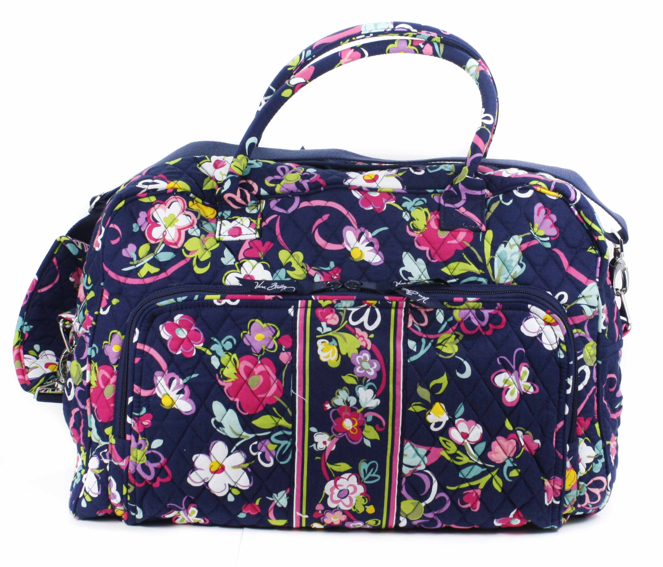 Vera Bradley Ribbons Weekender Zip Duffle Bag