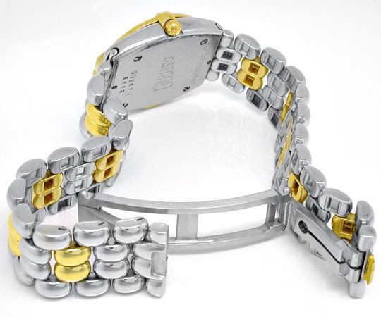 Original-Foto 4, CHOPARD GSTAAD DAMEN DIA-LÜNETTE STAHLGOLD TOPUHR NEUZ.