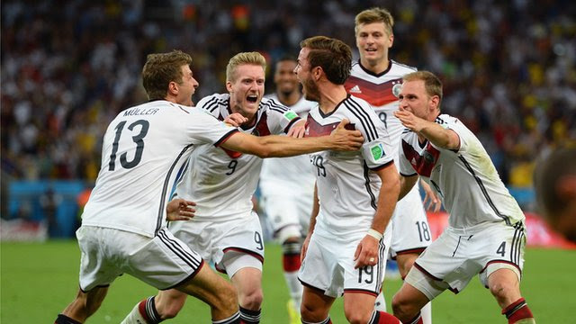 Highlights of the 2014 Fifa World Cup final as Mario Gotze's superb extra-time winner wins the trophy for Germany against a misfiring Argentina