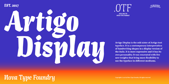 Download Artigo Display Fonts Family From Nova Type Foundry