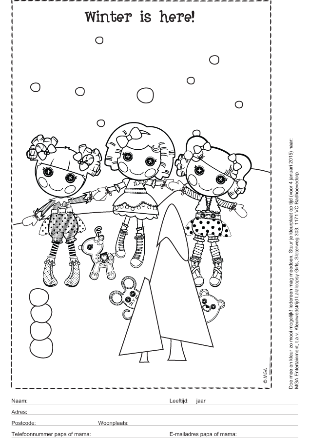 Kleurplaat Lalaloopsy Girl 12 Kleurplatennl