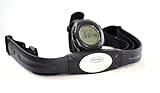 GSI Super Quality All-In-One Waterproof Heart Rate Monitor Watch and Transmitter Chest Belt - For Exercise, Sports, Running, Jogging and All Outdoor Activities - Data, Stopwatch, Chronograph and Alarm Functions