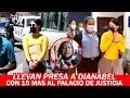 Momento En Que Llevan A Dianabel Gómez Presa Al Palacio De Justicia De Santiago