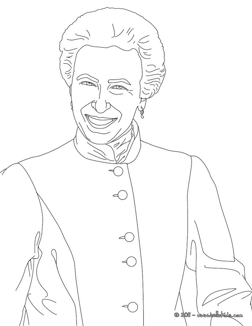 Princess anne the royal princess coloring pages ...