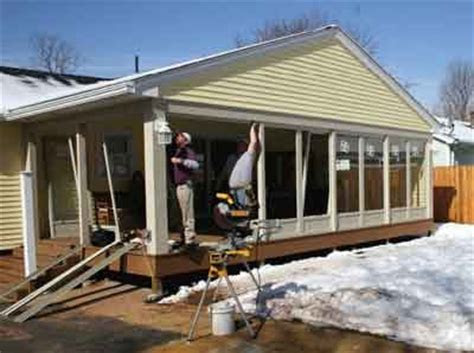 maintenance approach  enclosing  porch