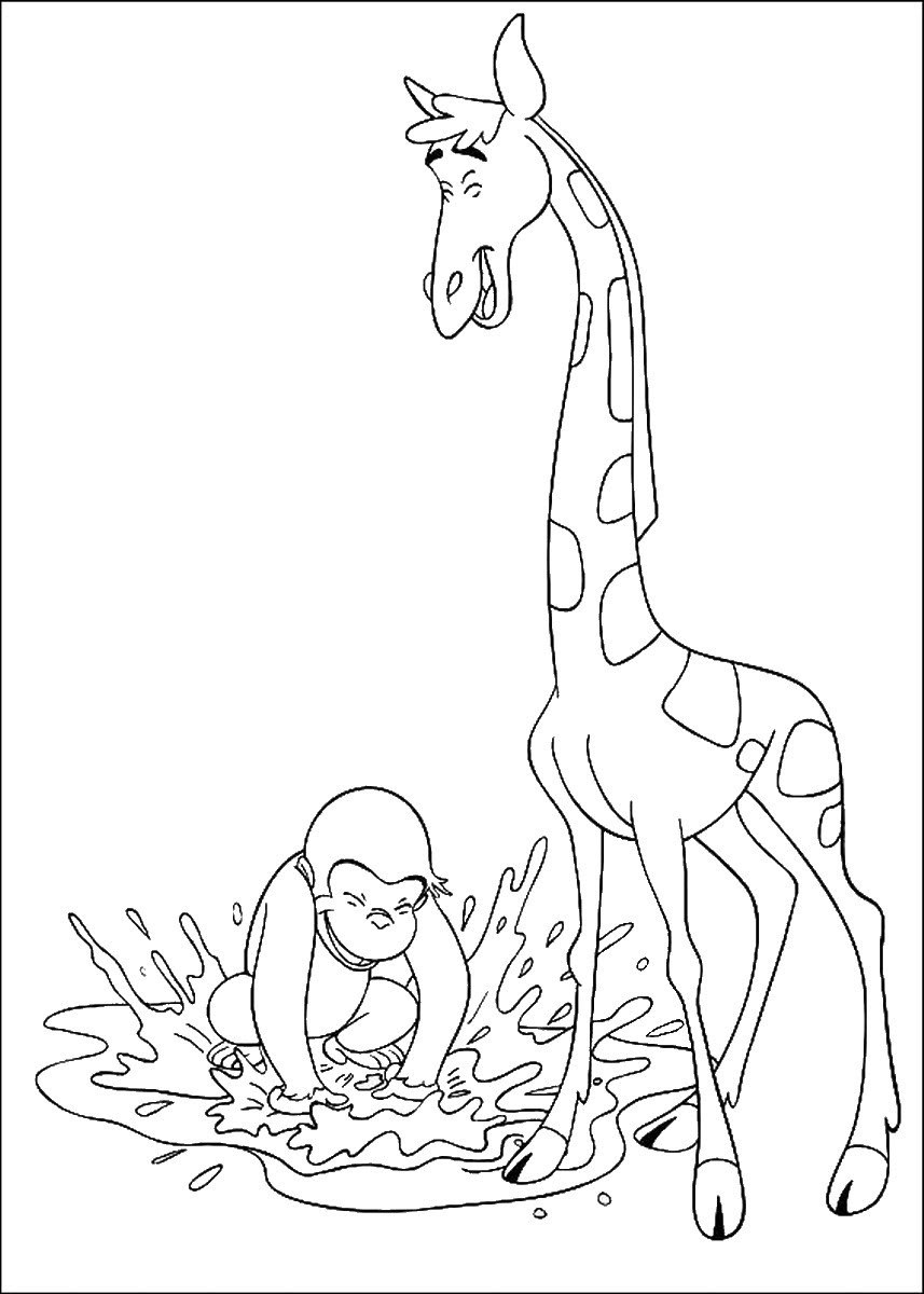Curious George Coloring Pages | Birthday Printable