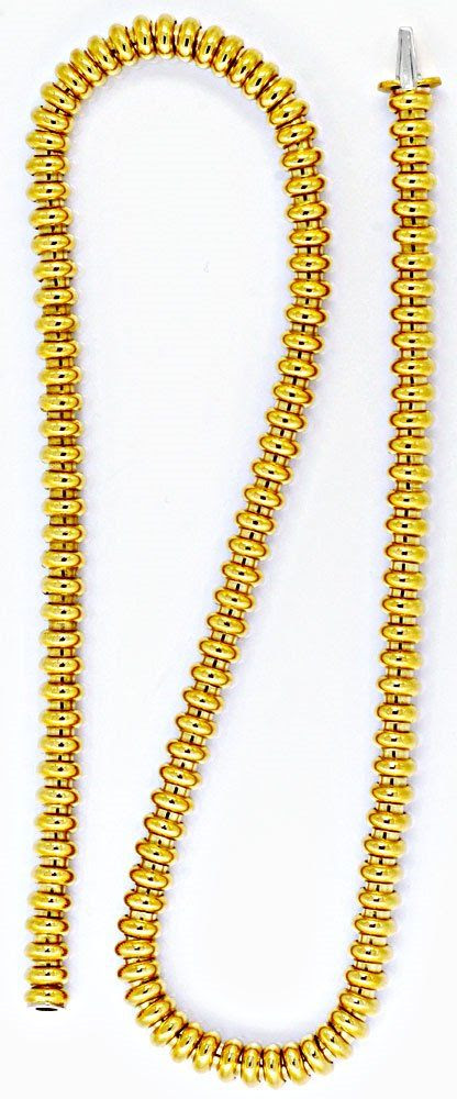Originalfoto DESIGNER-RINGE-KETTE, KOLLIER / COLLIER 18K GOLD 3.800€