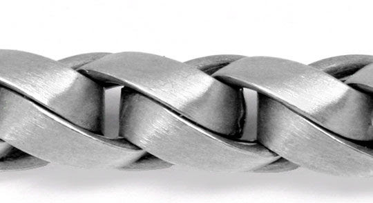 Originalfoto ZOPFARMBAND WEISSGOLD MASSIVER DREHBARER KARABINER 900€