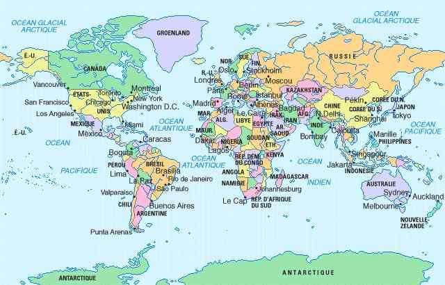 Les pays d’Europe