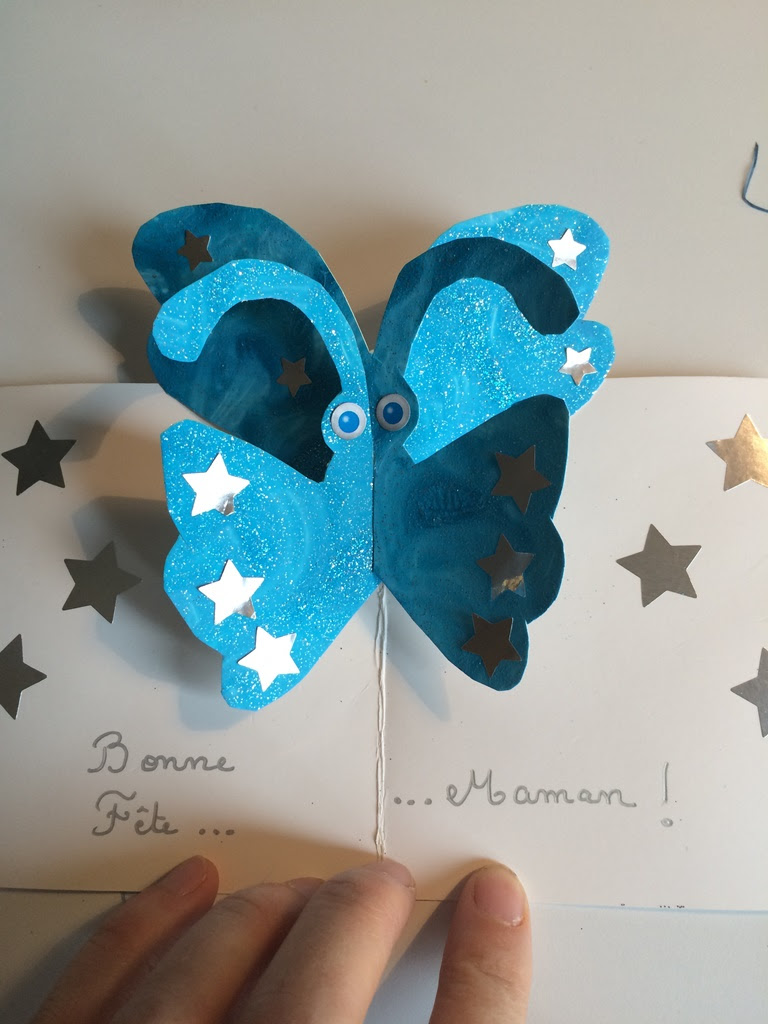 Carte Papillon Pop Up Les Pious De Chatou Assistante Maternelle Chatou